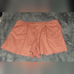 Women's Ava & Viv Plus Size Linen Blend Pull On Shorts